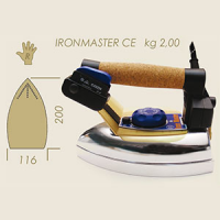 Iron Master Dampfbgeleisen CE blauer Knebel 